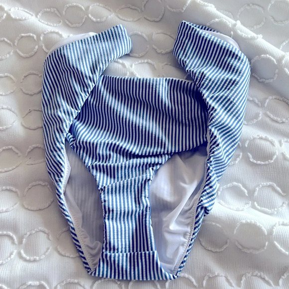 J.Crew Striped Hipster bikini bottom in seersucker Plus Size 3X - Picture 2 of 4